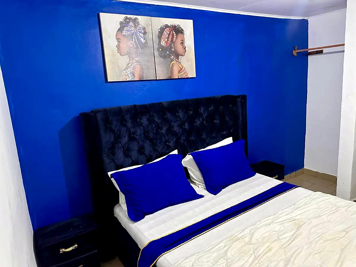 Chambre aux tons bleus