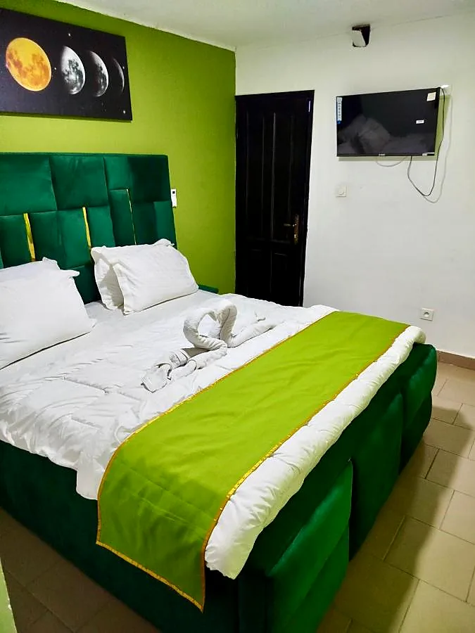 Chambre aux tons verts